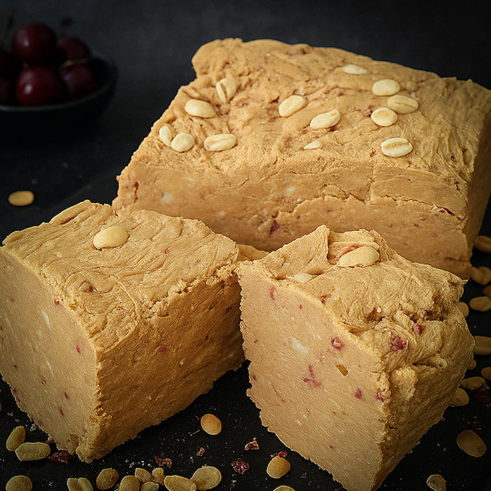 Халва zemesriekstu ar ķiršiem 