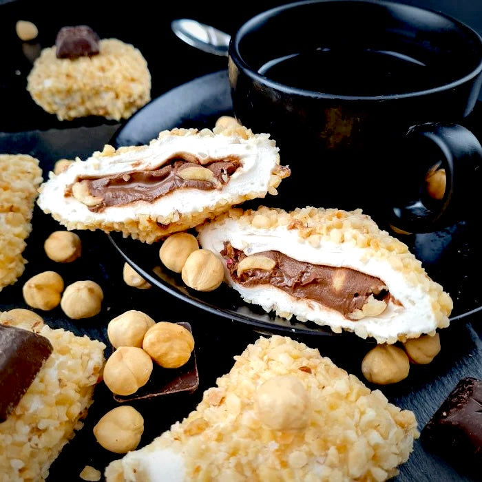 Лукума спилвентиньш ar lazdu Riekstiem un "nutellu"