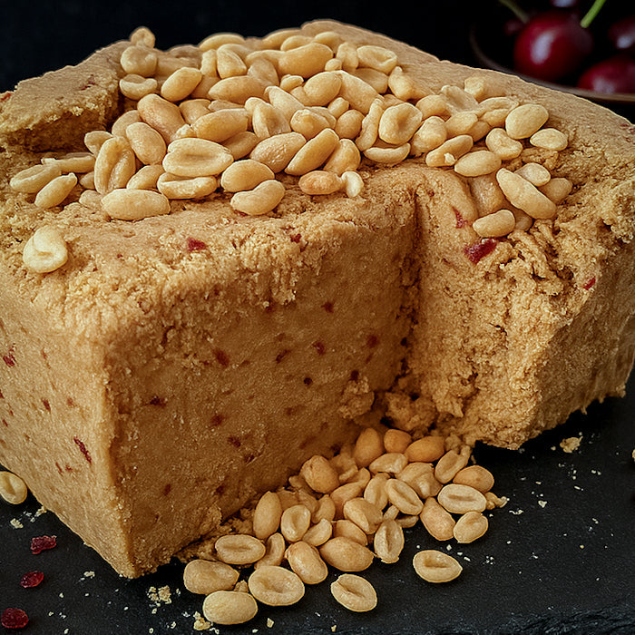 Халва zemesriekstu ar ķiršiem 