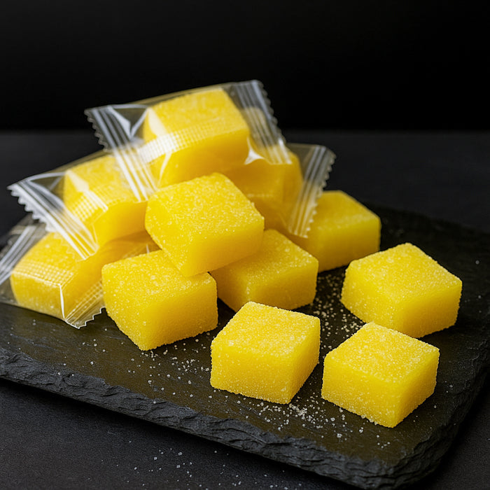 Citronu košļājamās konfektes