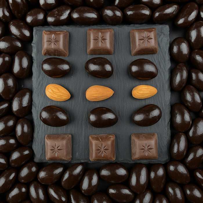 Дражеяс с манделем пена бельгю шоколаде