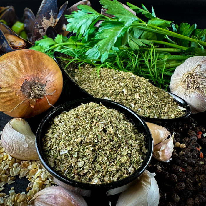 Garšvielu maisījums juras veltēm un zivīm 