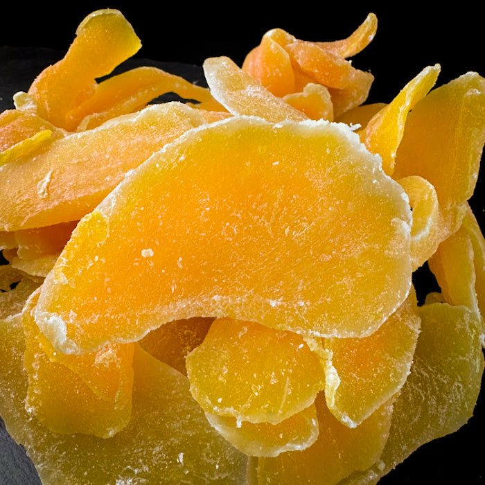 Mango gabaliņi ar cukuru