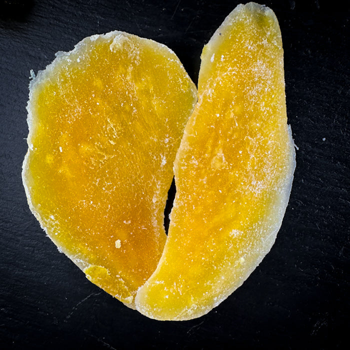 Mango gabaliņi ar cukuru