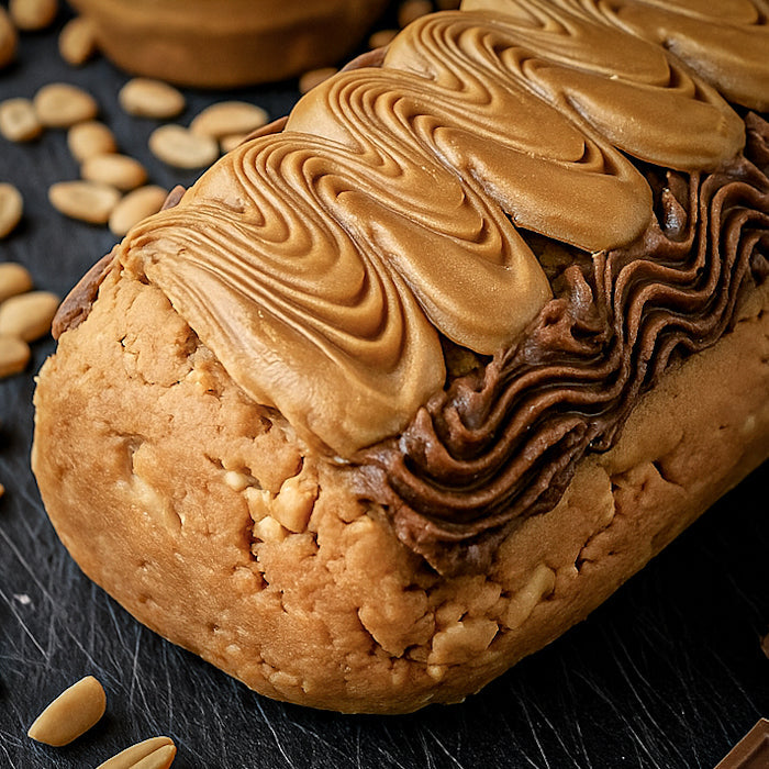 Riekstu-karameļu rulete ar iebiezināto kremu 