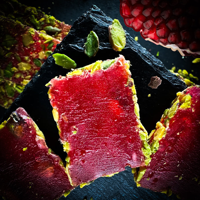 Гранатабола лукумс с фисташками, а также с сасмалцинатам фисташками