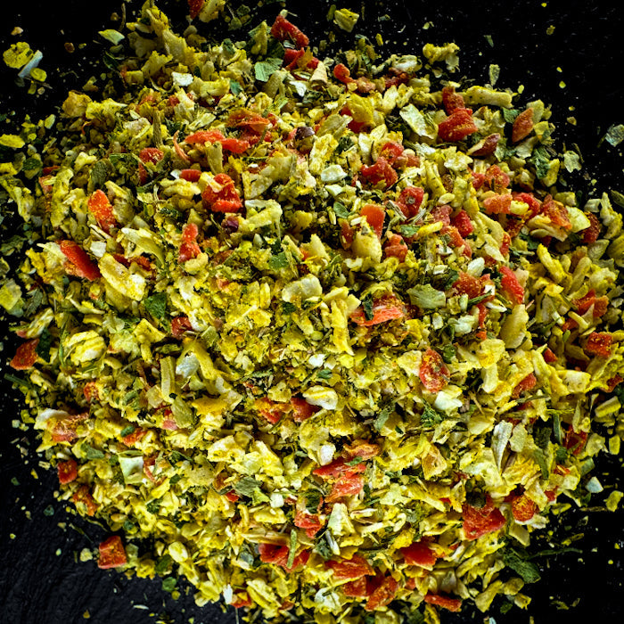 Dārzenu garšviela aromātiskiem dārzenu ēdieniem un piedevām 