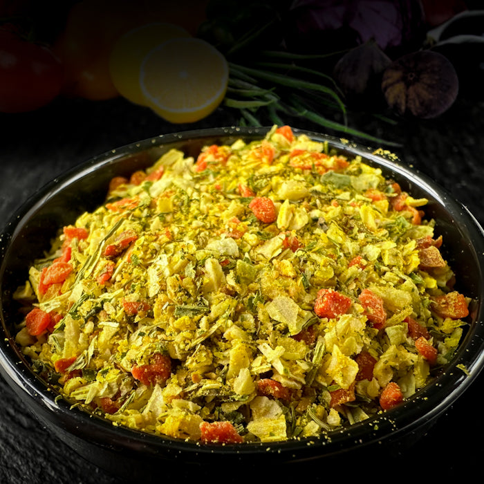 Dārzenu garšviela aromātiskiem dārzenu ēdieniem un piedevām 