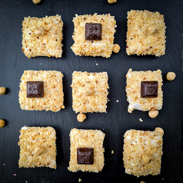 Лукума спилвентиньш ar lazdu Riekstiem un "nutellu"