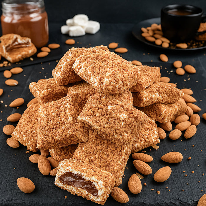 Лукума спилвентиньш ar mandelēm un "nutellu" 