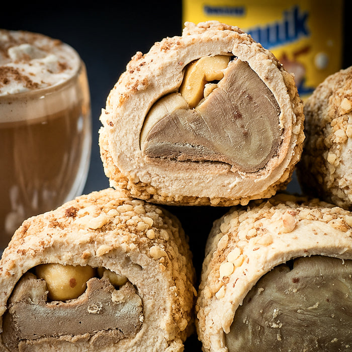 Lukums ar Nesquik какао гаршу ип лазду и манделю риекстием