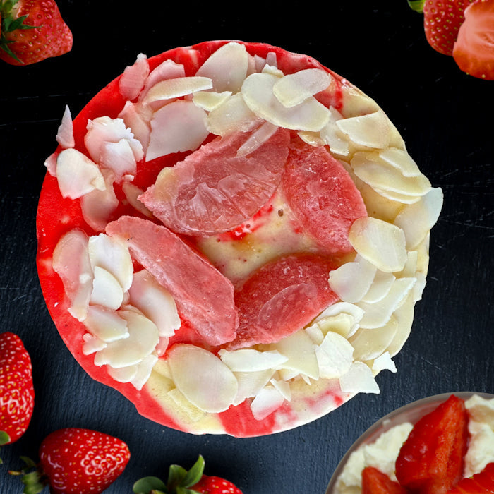 Мини-торты без самаркандских халв - burvīgas zemenes ar saldā krējuma garšu