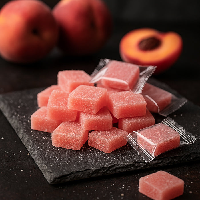 Persiku košļājamas konfektes