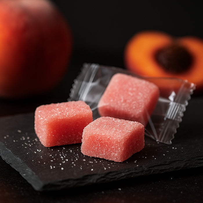 Persiku košļājamas konfektes