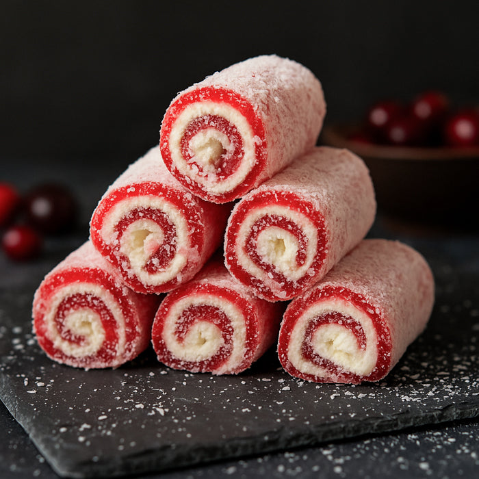 Saldo ķiršu lukums ar kokosriekstu skaidiņām 