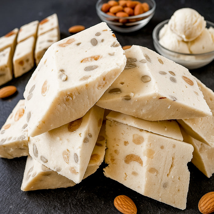 Щербет с салатом из манделема