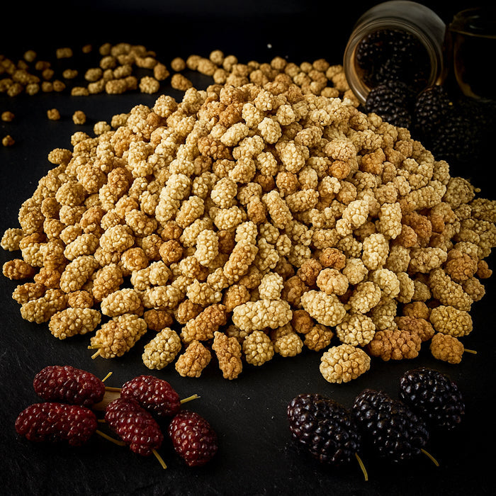 Žāvētas zīdkoka ogas