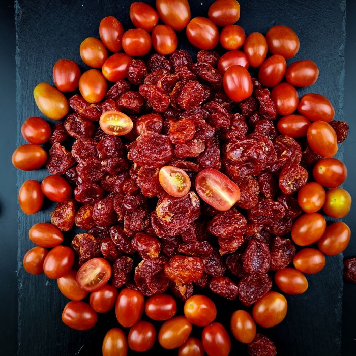 Жавети, карамелизация киршу томати