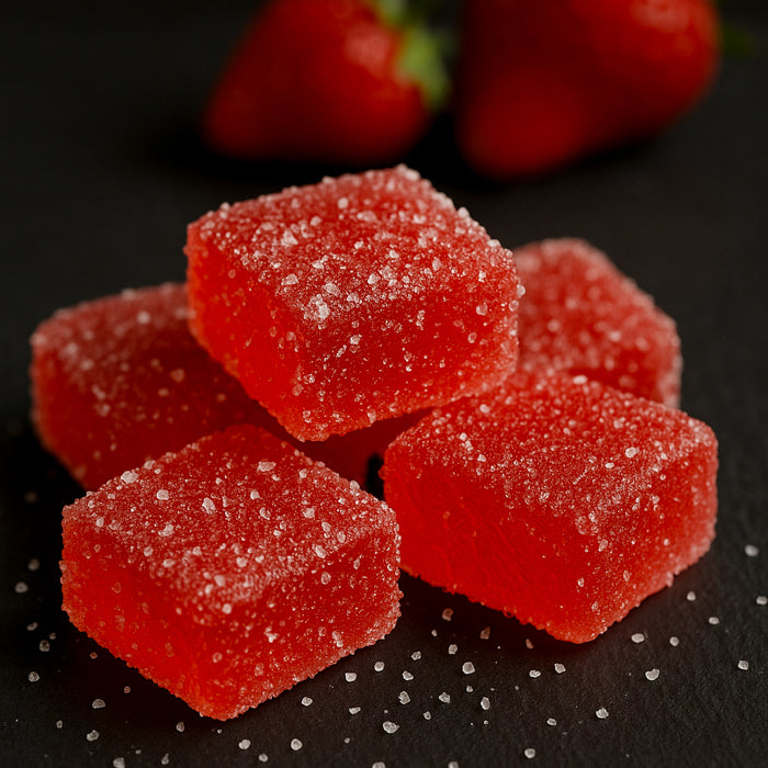 Zemeņu košļājamas konfektes