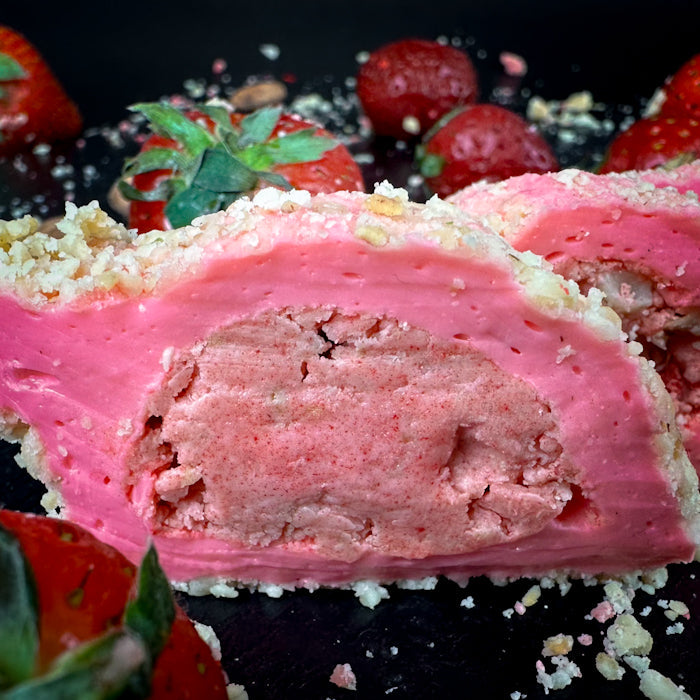 Земеню лукумс ар земень крему ар манделем