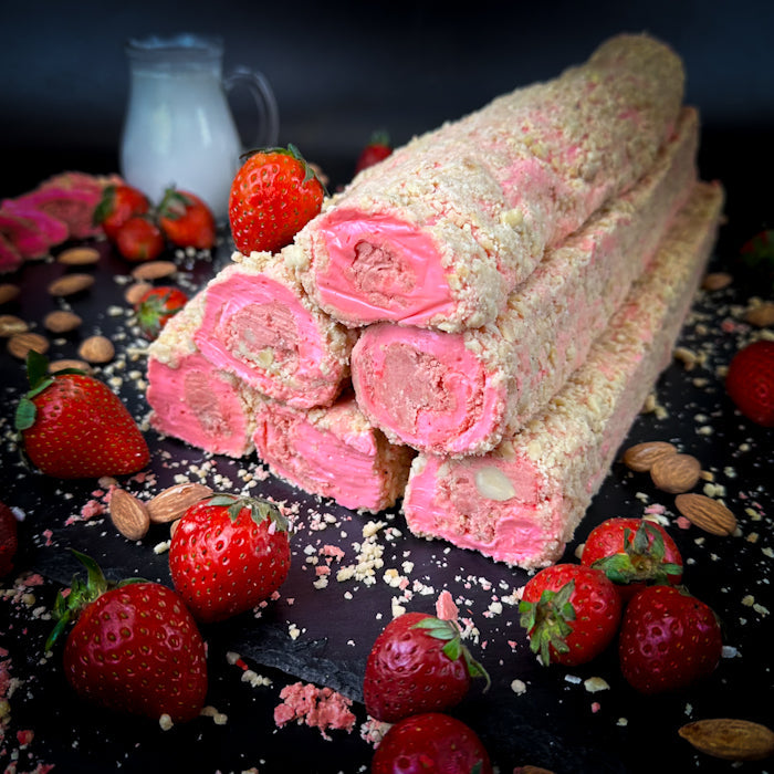 Земеню лукумс ар земень крему ар манделем