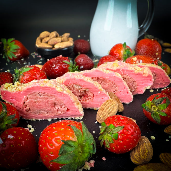 Земеню лукумс ар земень крему ар манделем