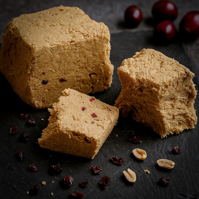 Халва - zemesriekstu ar dzērvenēm