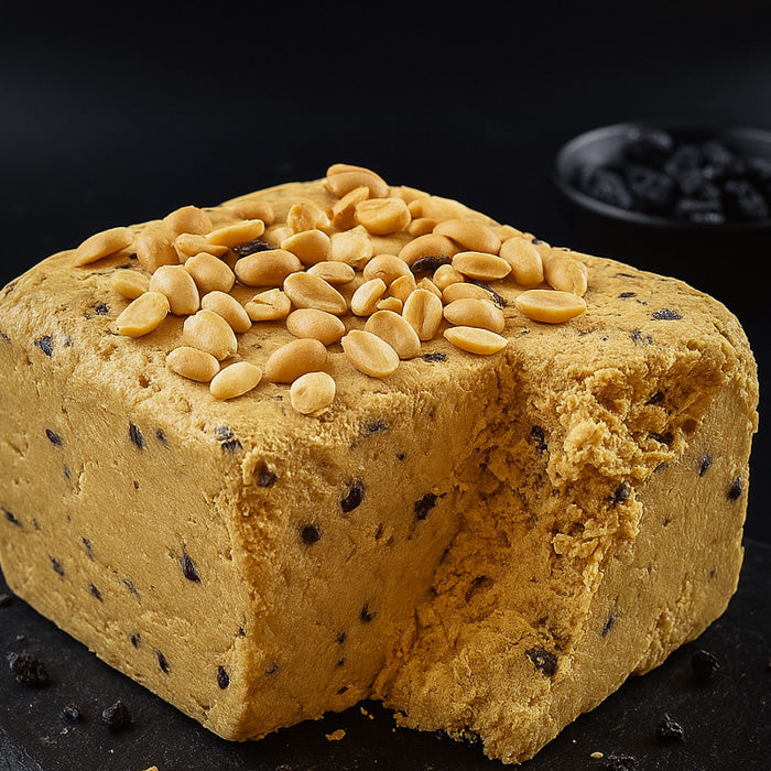 Халва - zemesriekstu ar rozīnēm